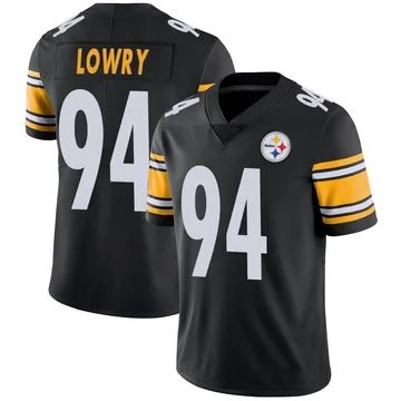 Men's Dean Lowry Pittsburgh Steelers Limited Black Team Color Vapor Untouchable Jersey