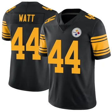 Men's Derek Watt Pittsburgh Steelers Limited Black Color Rush Jersey