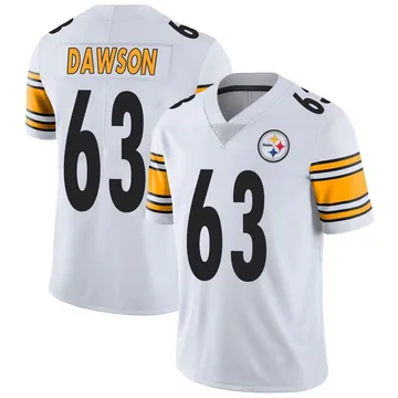 Men's Dermontti Dawson Pittsburgh Steelers Limited White Vapor Untouchable Jersey