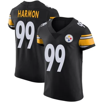 Men's Derrick Harmon Pittsburgh Steelers Elite Black Team Color Vapor Untouchable Jersey