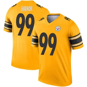 Men's Derrick Harmon Pittsburgh Steelers Legend Gold Inverted Jersey