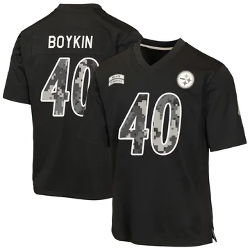 Men's Devan Boykin Pittsburgh Steelers Game Black 2026 Salute to Service Jersey