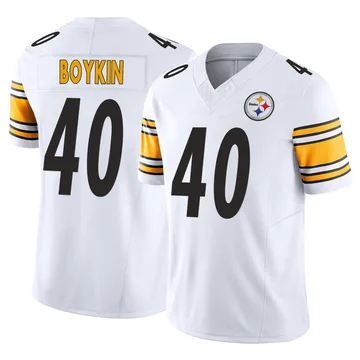 Men's Devan Boykin Pittsburgh Steelers Limited White Vapor F.U.S.E. Jersey