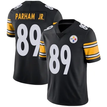 Men's Donald Parham Jr. Pittsburgh Steelers Limited Black Team Color Vapor Untouchable Jersey