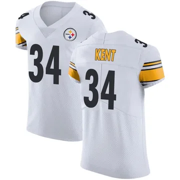 Men's Donte Kent Pittsburgh Steelers Elite White Vapor Untouchable Jersey
