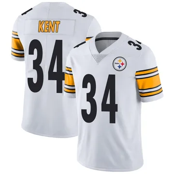 Men's Donte Kent Pittsburgh Steelers Limited White Vapor Untouchable Jersey