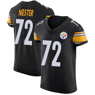 Men's Doug Nester Pittsburgh Steelers Elite Black Team Color Vapor Untouchable Jersey