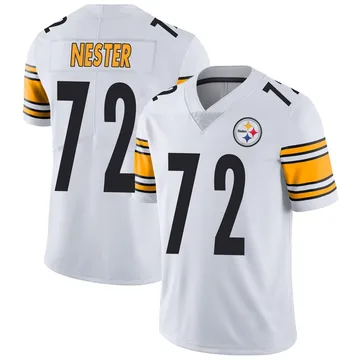 Men's Doug Nester Pittsburgh Steelers Limited White Vapor Untouchable Jersey