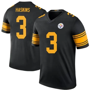 Men's Dwayne Haskins Pittsburgh Steelers Legend Black Color Rush Jersey
