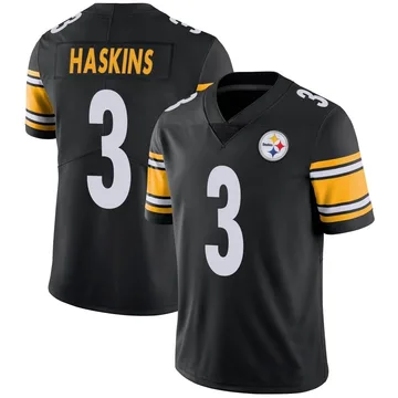 Men's Dwayne Haskins Pittsburgh Steelers Limited Black Team Color Vapor Untouchable Jersey