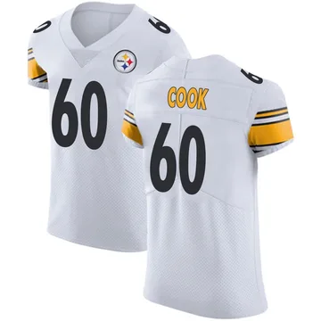 Men's Dylan Cook Pittsburgh Steelers Elite White Vapor Untouchable Jersey