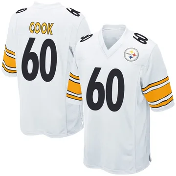 Men's Dylan Cook Pittsburgh Steelers Game White Jersey