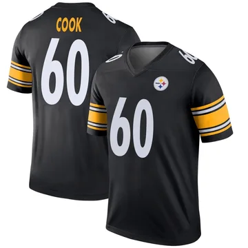 Men's Dylan Cook Pittsburgh Steelers Legend Black Jersey