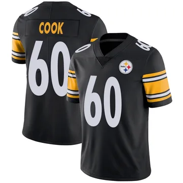 Men's Dylan Cook Pittsburgh Steelers Limited Black Team Color Vapor Untouchable Jersey