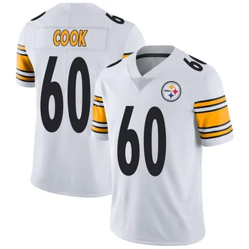 Men's Dylan Cook Pittsburgh Steelers Limited White Vapor Untouchable Jersey