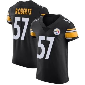 Men's Elandon Roberts Pittsburgh Steelers Elite Black Team Color Vapor Untouchable Jersey