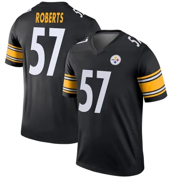Men's Elandon Roberts Pittsburgh Steelers Legend Black Jersey