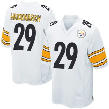 Men's Eli Heidenreich Pittsburgh Steelers Game White Jersey