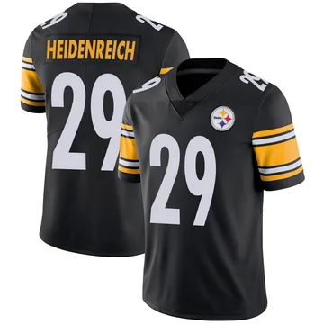 Men's Eli Heidenreich Pittsburgh Steelers Limited Black Team Color Vapor Untouchable Jersey