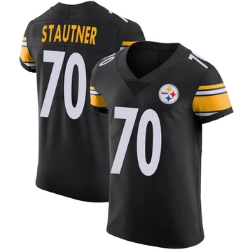 Men's Ernie Stautner Pittsburgh Steelers Elite Black Team Color Vapor Untouchable Jersey