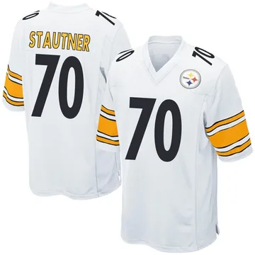 Men's Ernie Stautner Pittsburgh Steelers Game White Jersey