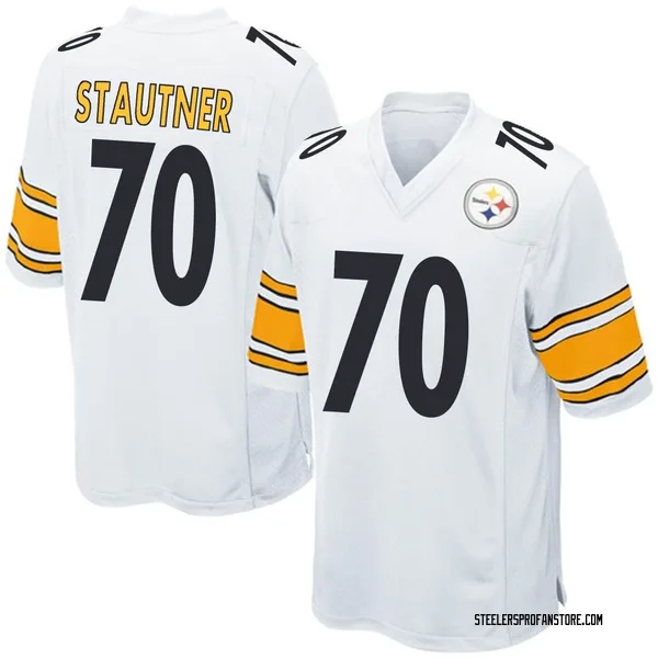 Men's Ernie Stautner Pittsburgh Steelers Game White Jersey