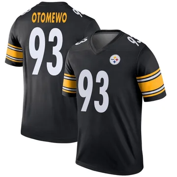 Men's Esezi Otomewo Pittsburgh Steelers Legend Black Jersey