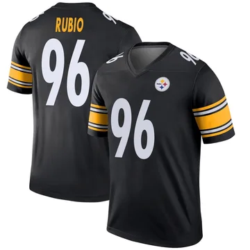 Men's Gabriel Rubio Pittsburgh Steelers Legend Black Jersey