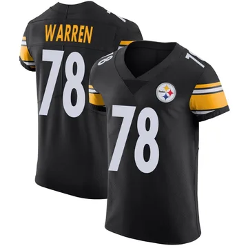 Men's Gareth Warren Pittsburgh Steelers Elite Black Team Color Vapor Untouchable Jersey