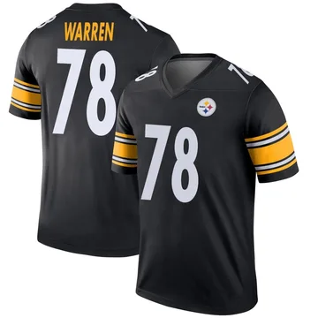 Men's Gareth Warren Pittsburgh Steelers Legend Black Jersey