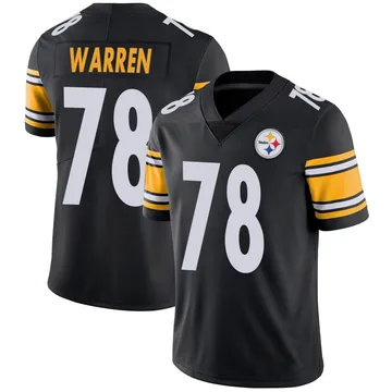 Men's Gareth Warren Pittsburgh Steelers Limited Black Team Color Vapor Untouchable Jersey