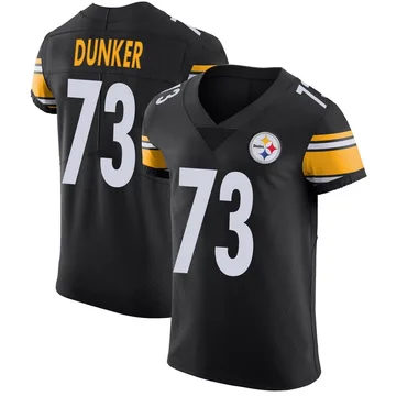 Men's Gennings Dunker Pittsburgh Steelers Elite Black Team Color Vapor Untouchable Jersey