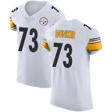 Men's Gennings Dunker Pittsburgh Steelers Elite White Vapor Untouchable Jersey