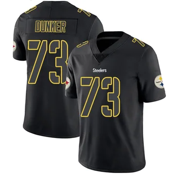 Men's Gennings Dunker Pittsburgh Steelers Limited Black Impact Jersey