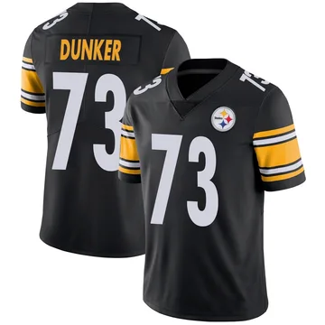 Men's Gennings Dunker Pittsburgh Steelers Limited Black Team Color Vapor Untouchable Jersey