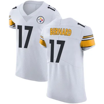 Men's Germie Bernard Pittsburgh Steelers Elite White Vapor Untouchable Jersey