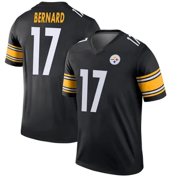 Men's Germie Bernard Pittsburgh Steelers Legend Black Jersey