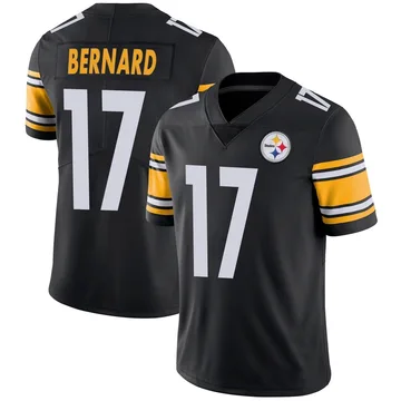 Men's Germie Bernard Pittsburgh Steelers Limited Black Team Color Vapor Untouchable Jersey