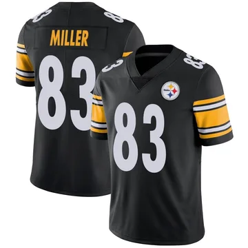 Men's Heath Miller Pittsburgh Steelers Limited Black Team Color Vapor Untouchable Jersey