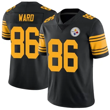 Men's Hines Ward Pittsburgh Steelers Limited Black Color Rush Jersey