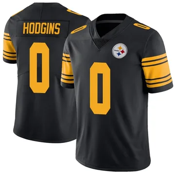 Men's Isaiah Hodgins Pittsburgh Steelers Limited Black Color Rush Jersey