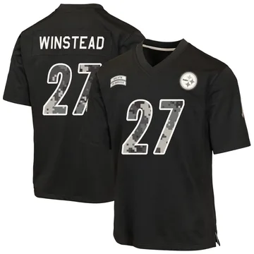 Men's Isaiah Winstead Pittsburgh Steelers Game Black 2026 Salute to Service Jersey
