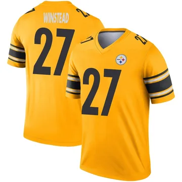 Men's Isaiah Winstead Pittsburgh Steelers Legend Gold Inverted Jersey