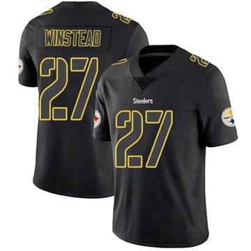 Men's Isaiah Winstead Pittsburgh Steelers Limited Black Impact Jersey