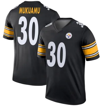 Men's Israel Mukuamu Pittsburgh Steelers Legend Black Jersey