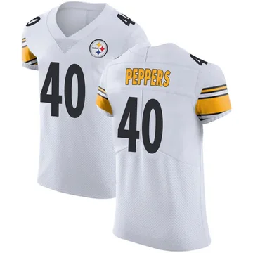 Men's Jabrill Peppers Pittsburgh Steelers Elite White Vapor Untouchable Jersey