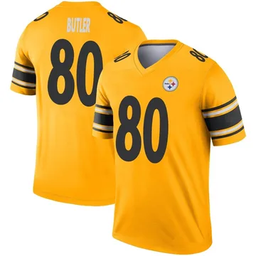 Men's Jack Butler Pittsburgh Steelers Legend Gold Inverted Jersey