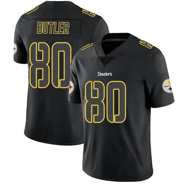 Men's Jack Butler Pittsburgh Steelers Limited Black Impact Jersey