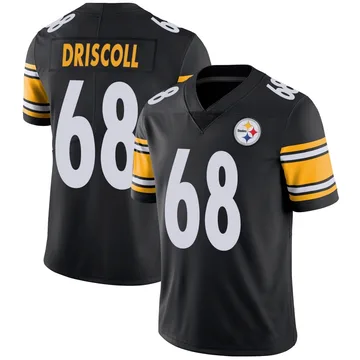 Men's Jack Driscoll Pittsburgh Steelers Limited Black Team Color Vapor Untouchable Jersey