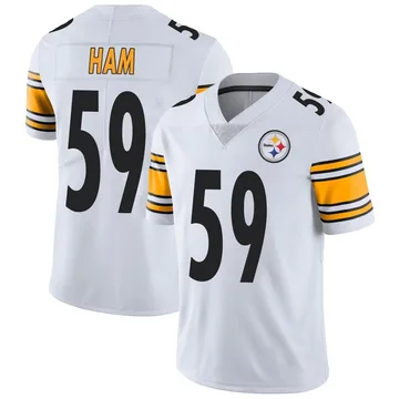 Men's Jack Ham Pittsburgh Steelers Limited White Vapor Untouchable Jersey
